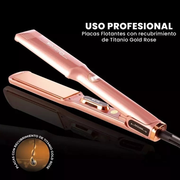 Plancha Profesional Timco Placas Flotantes P1100 Color: Rose