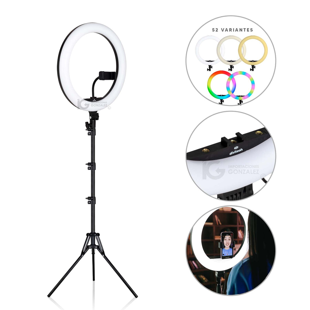 Luces Led Aro De Luz De 14 Pulgadas Led Rgb Aro Luz Led 36 Cm Aro